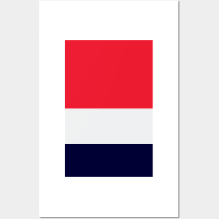 Arsenal Red White Navy Tricolour Posters and Art